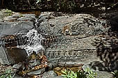 Kbal Spean, called also River of the Thousand Lingam, the riverbed and banks have been graven with linga and various sacred images of hindu divinities 